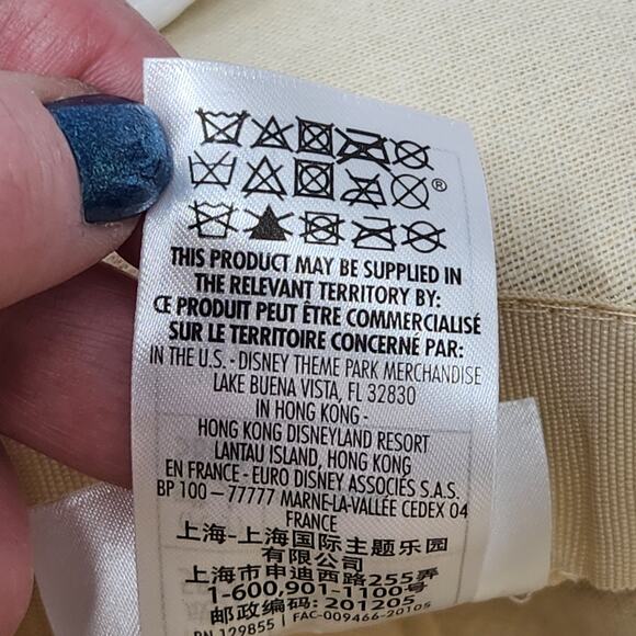 Disney Woven Fedora Panama Hat Adult Size Micky Mouse Metal Logo Brown Belt Trim - Picture 11 of 11